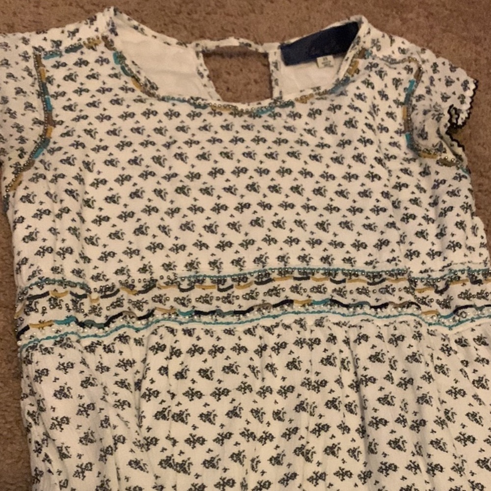 Baby doll beaded blouse